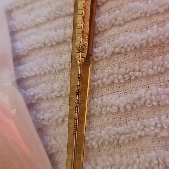 Jimmy Choo NWOT frame w/case and cleaning cloth 59 HAM Salmon color spring hinge - Picture 8 of 10